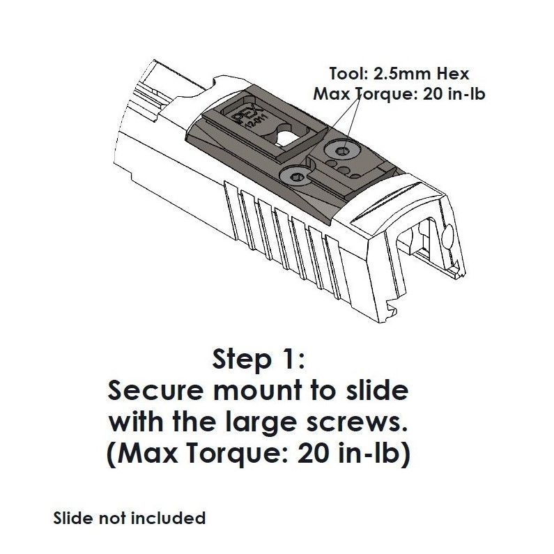 Apex Optic Mount for ACRO/MPS* – Sig P320 RX and RX Pro — image 3